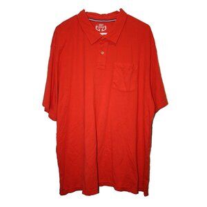 NWT 1897 Legends Mens Collared Shirt Collared Short Sleeve Sz XXL 2XL Orange NEW